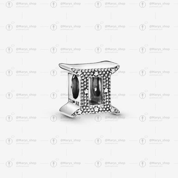Pandora Sparkling Gemini Zodiac Charm - Picture 2 of 4